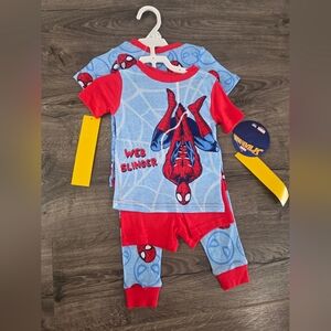 Spiderman Kids 4pc Pajama Set - Size 2t NWT